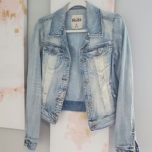 MUDD Lightwash Distressed Denim Jacket